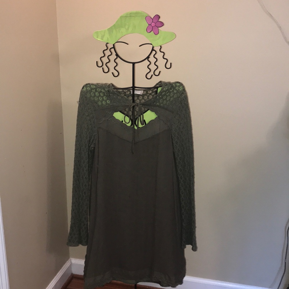 Altar’d State Dark green dress